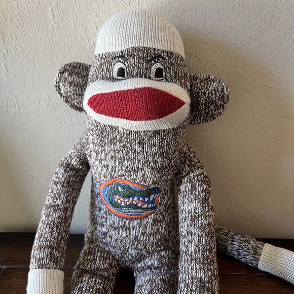 Sock Monkey Florida Gators UF Stuffed Animal Plush Jenkins Kids Decor 17" - Picture 2 of 6